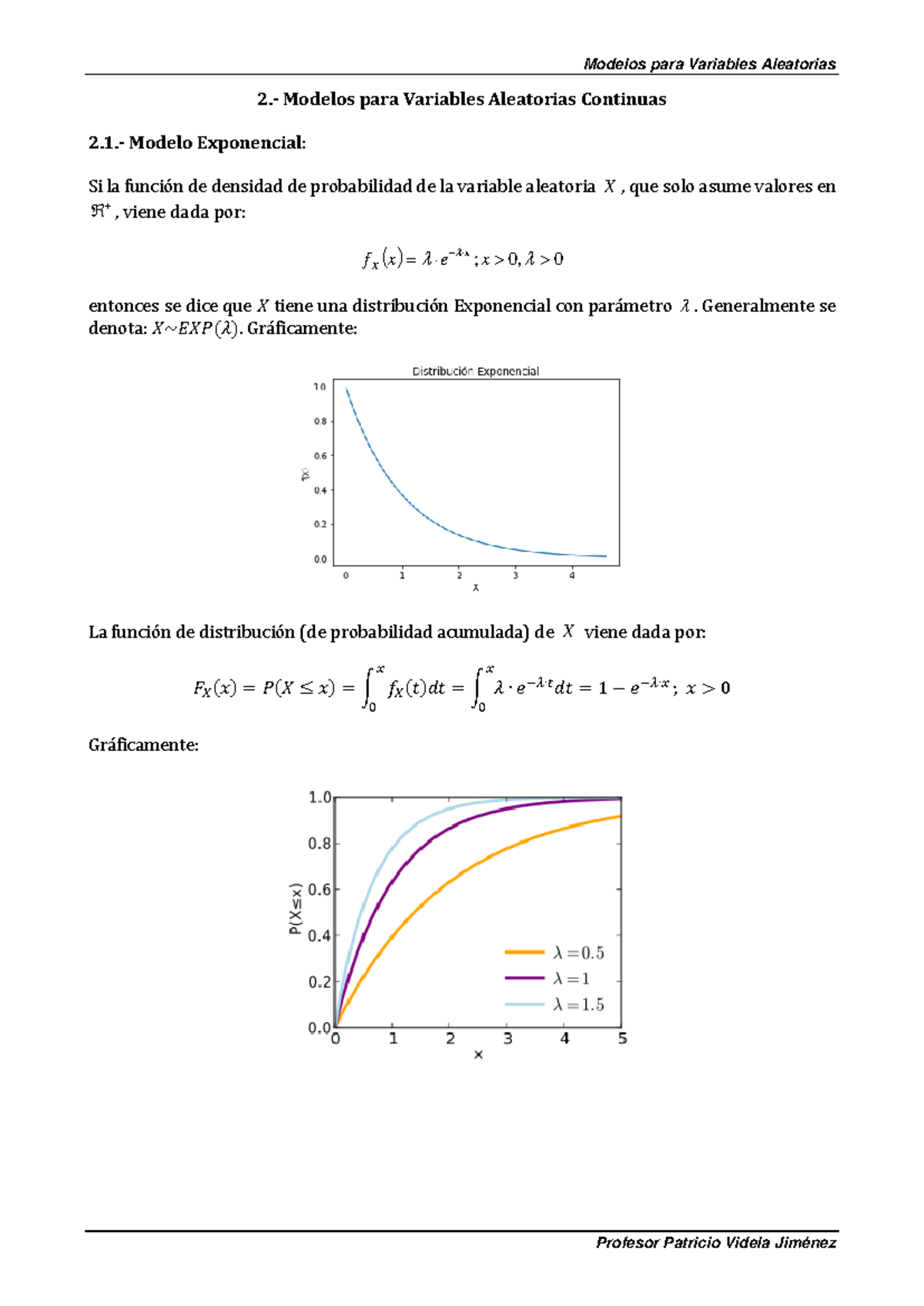 Modelos para Variables Aleatorias Continuas - 2.- Modelos para ...