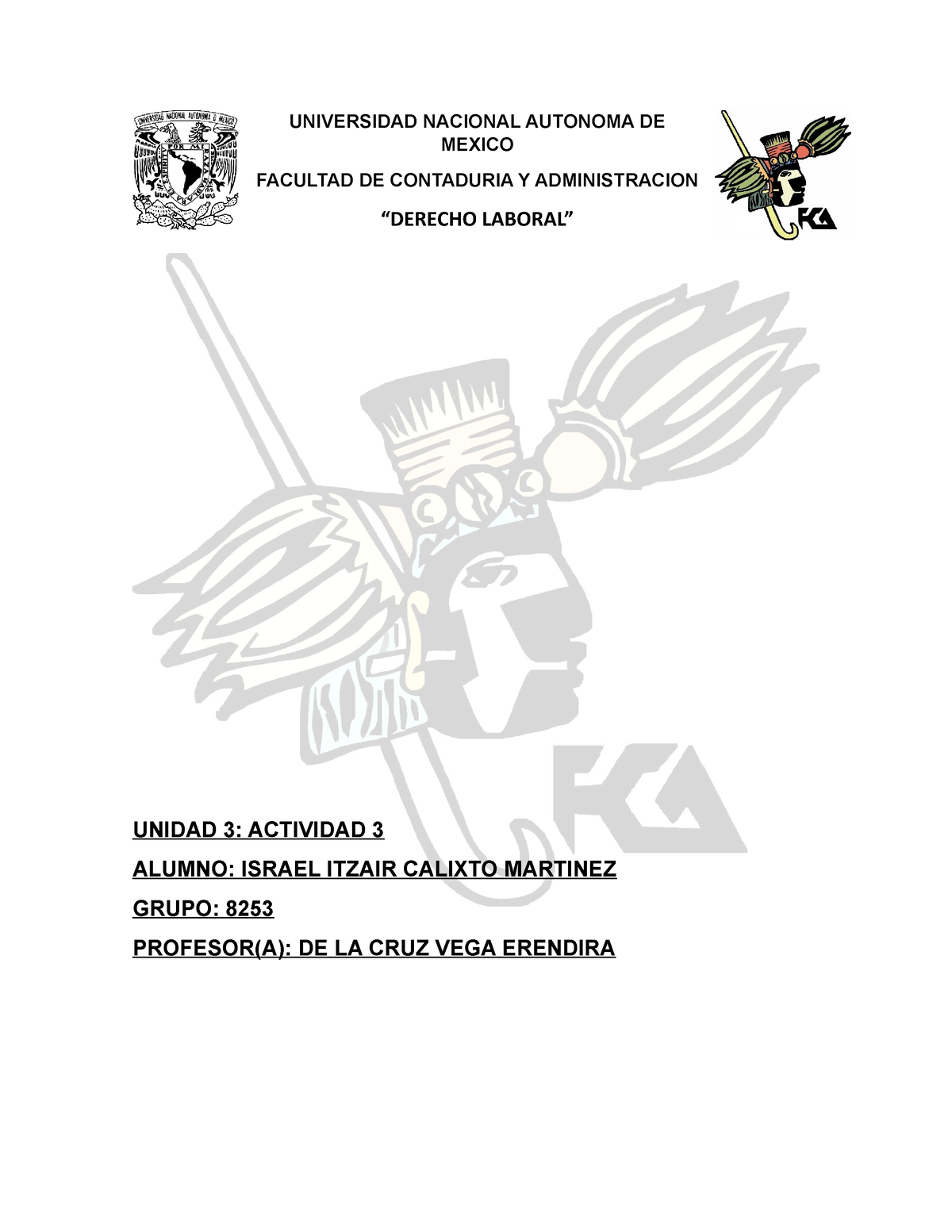 Unidad 2 Actividad 3 Documento De Ayuda Universidad Nacional Autonoma De Mexico Facultad De