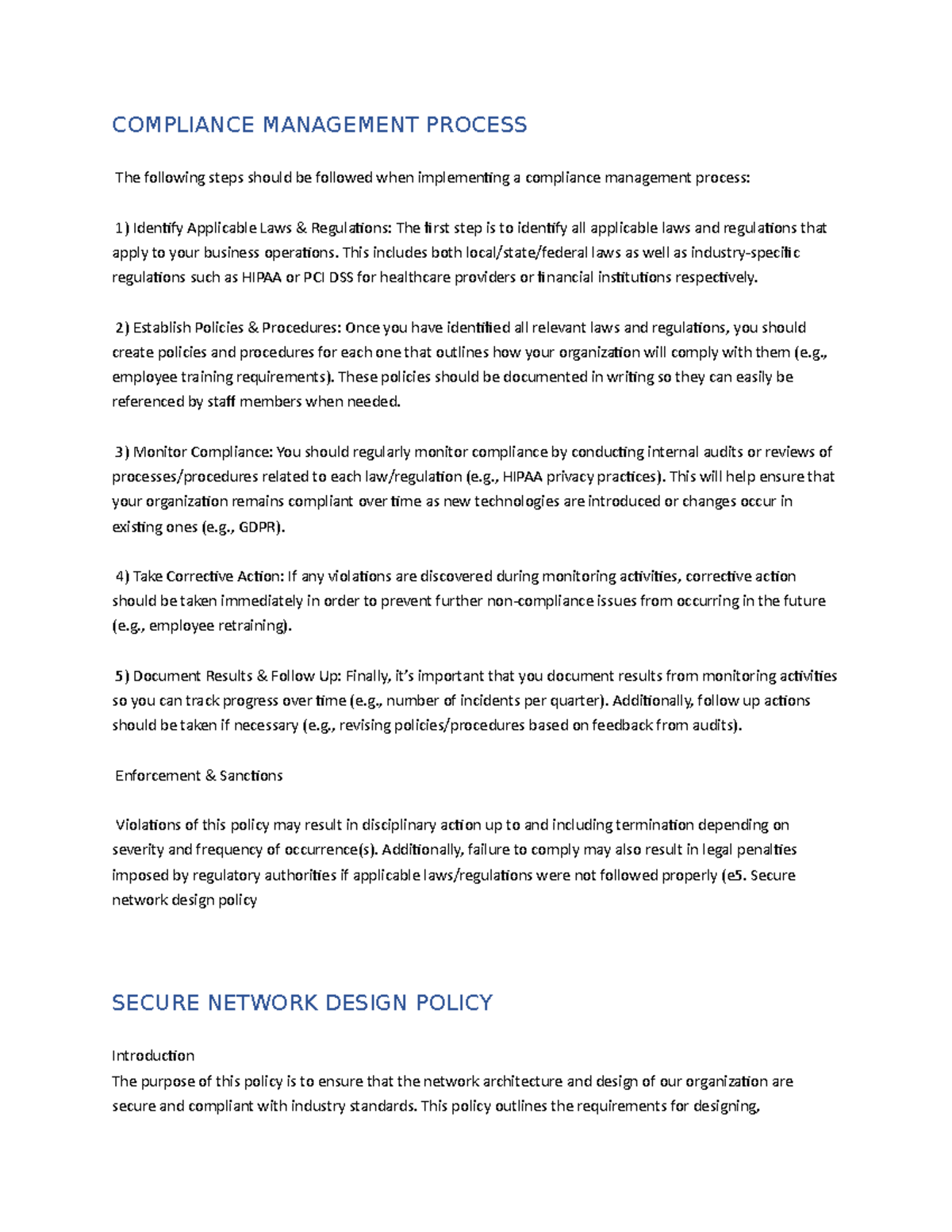 Security policies and procedures in computer and network security Pt.2 ...