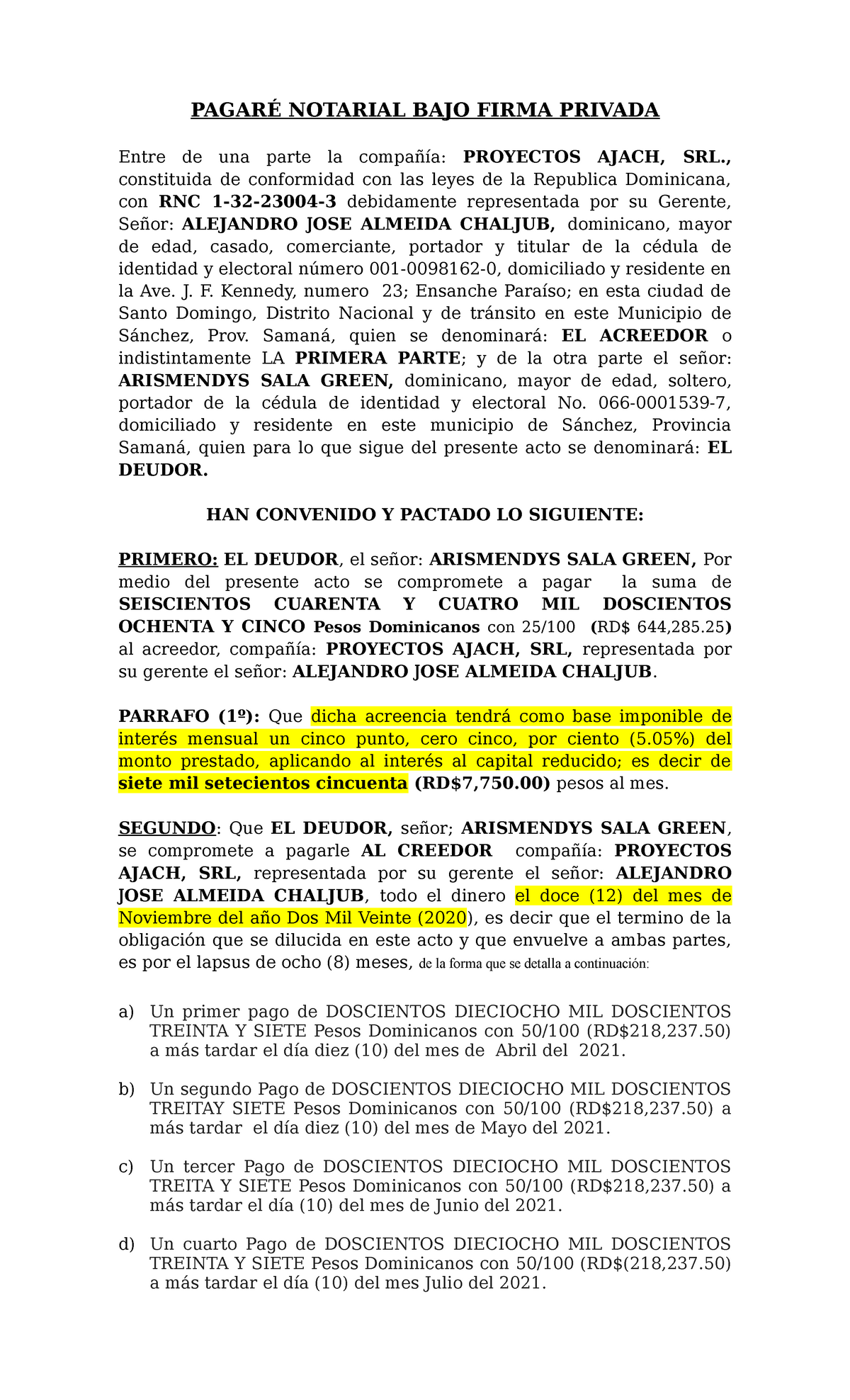 Pagare Notarial Pagos Justicia 2771