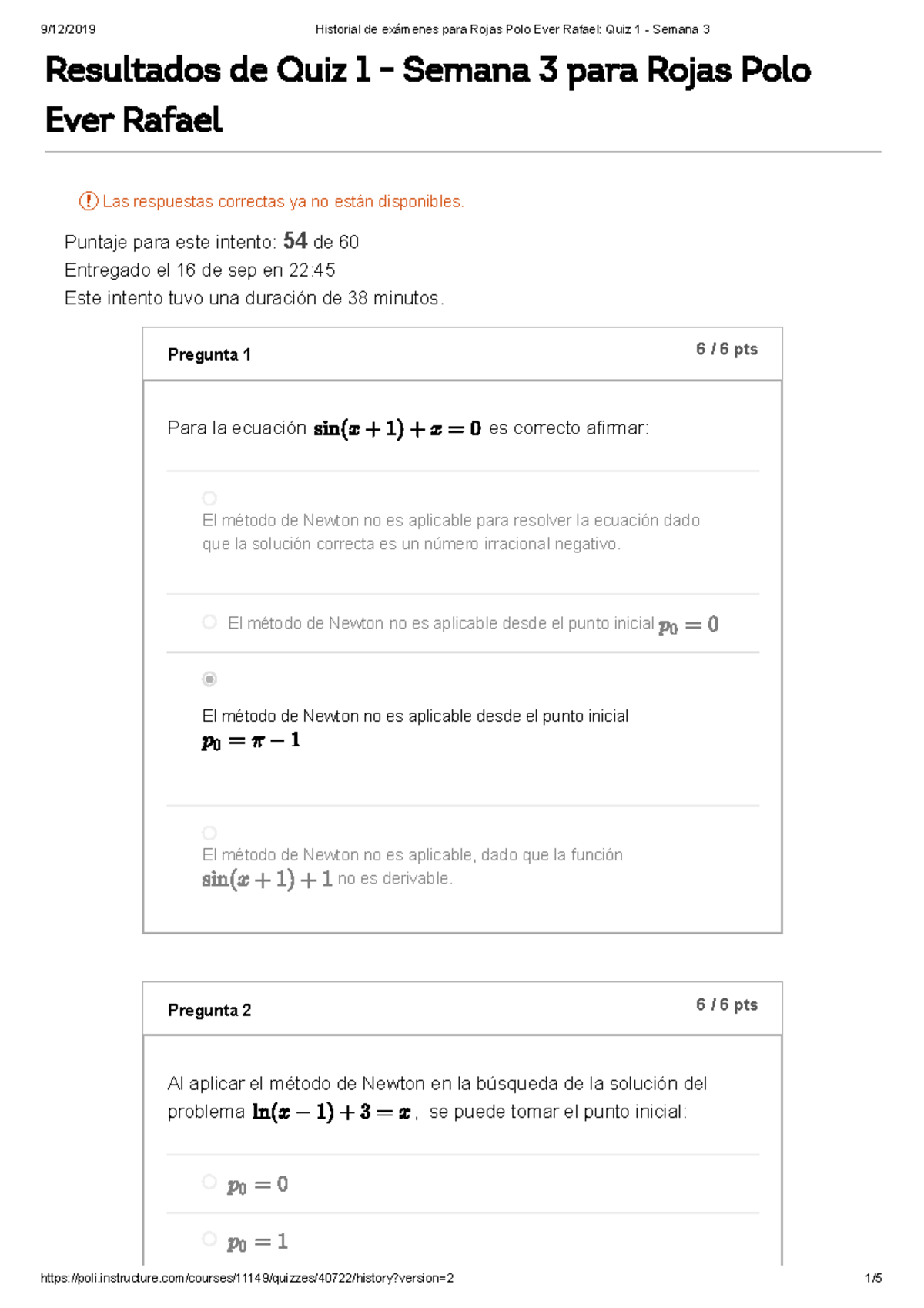 Quiz 1 - Métodos Semana 3 Primer Intento - Resultados De Quiz 1 ...