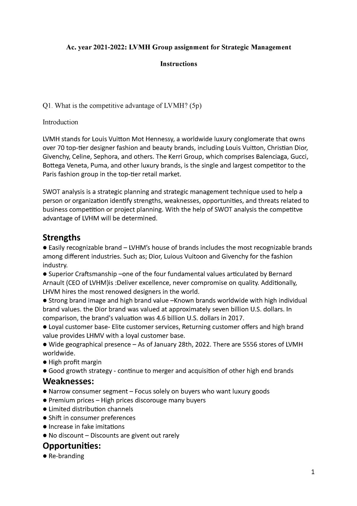 LVMH - LVMH theory and test - The world of LVMH More than 75 Maisons, 6  business sectors, over 175 - Studocu