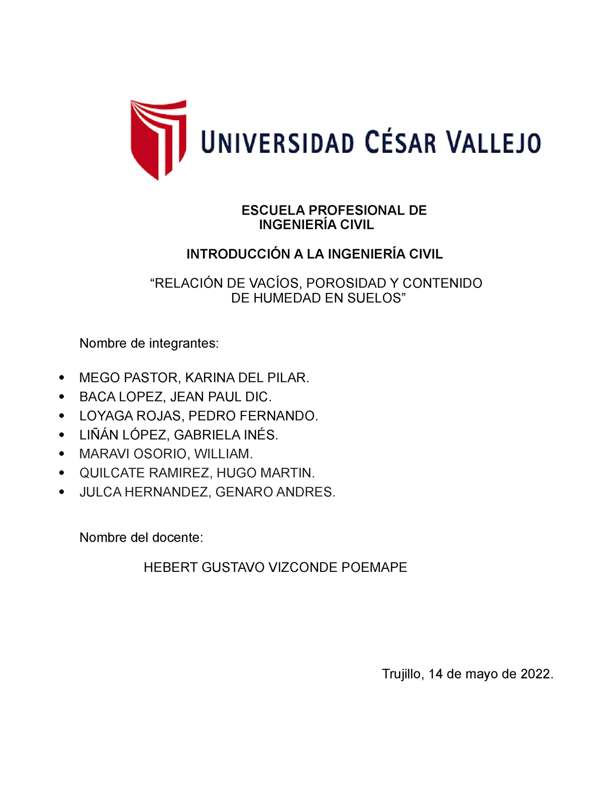 Grupo 3 Relación De Vacíos Porosidad Y Contenido De Humedad En Suelos Copia Escuela 4234