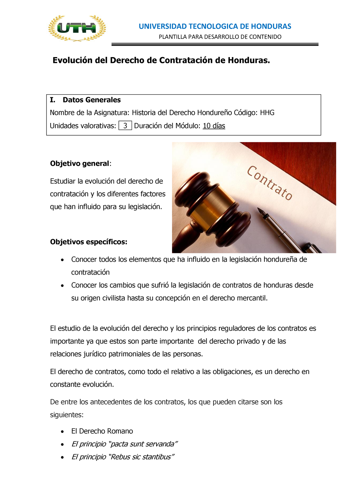 Leccion 8 Historia De Los Contratos Plantilla Para Desarrollo De Contenido Evolución Del