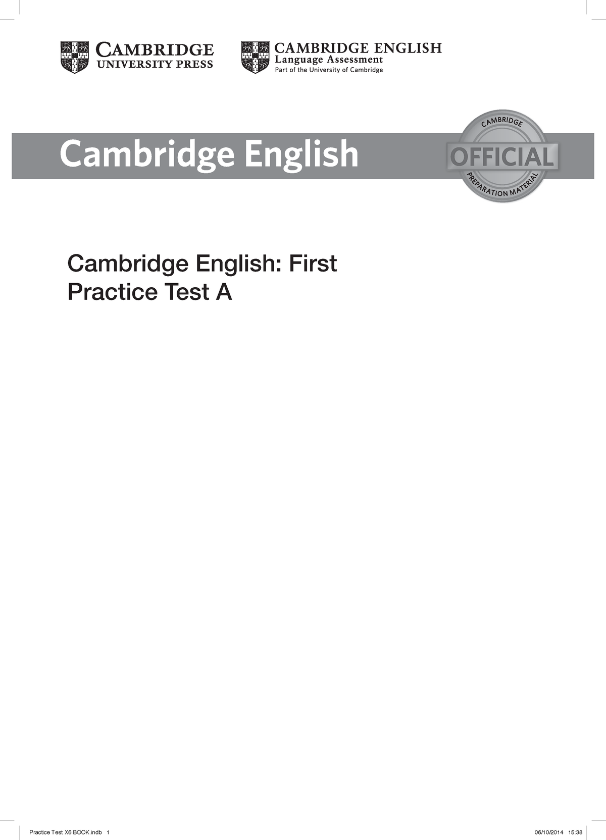 Test 1 Training Reading And Use Of English Part 1 Answers