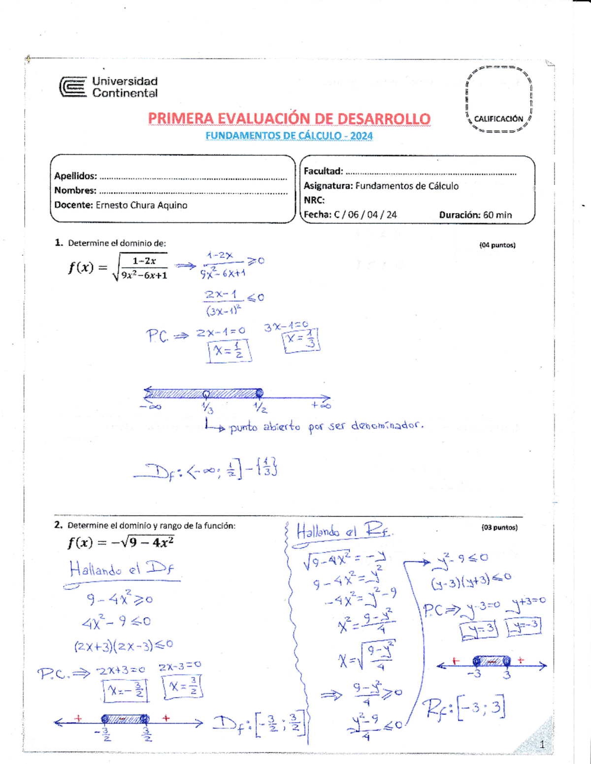 Primera Evaluación Consolidado 1 - L(- E. Universidad Continental ...