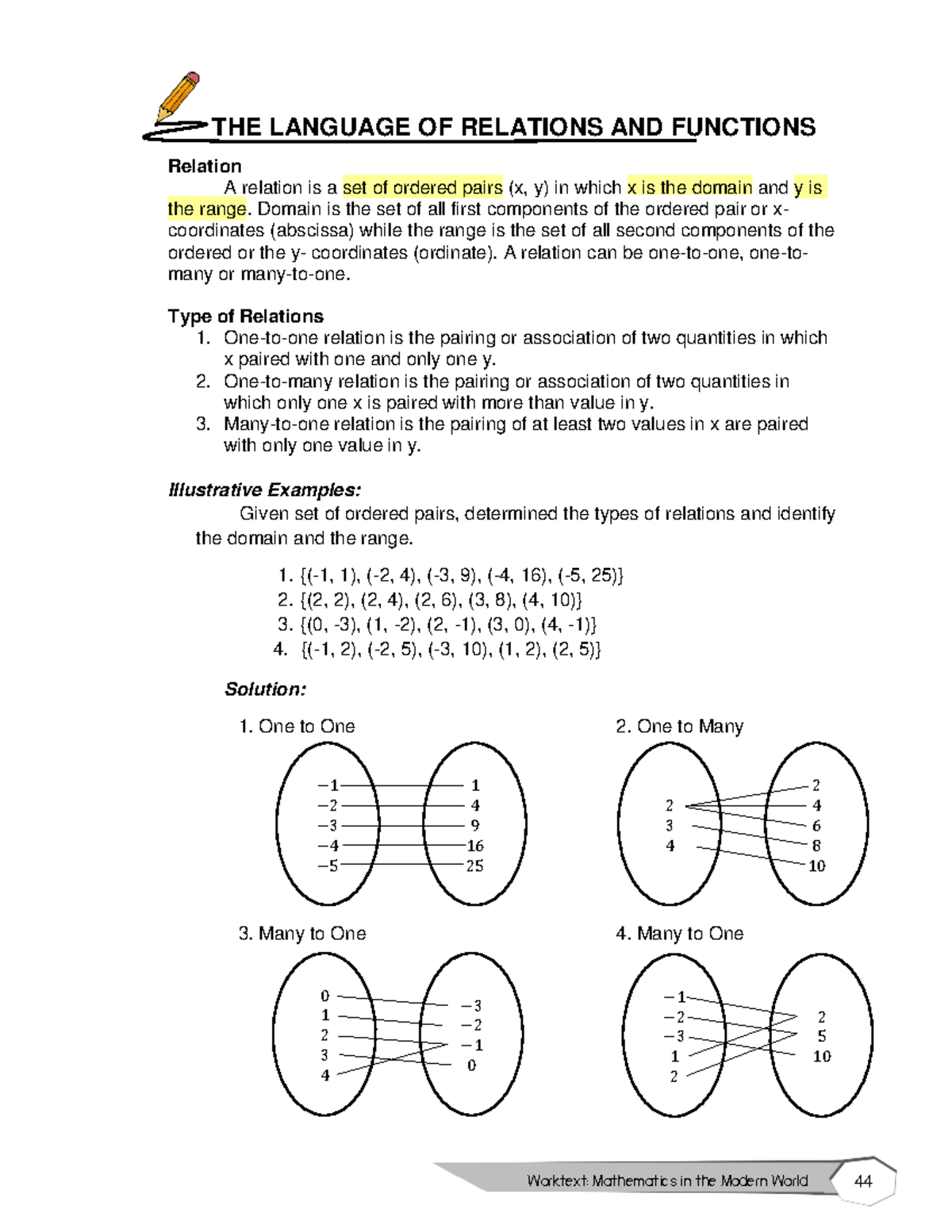 Chapter-2-Relation - Worktext: Mathematics in the Modern World THE ...