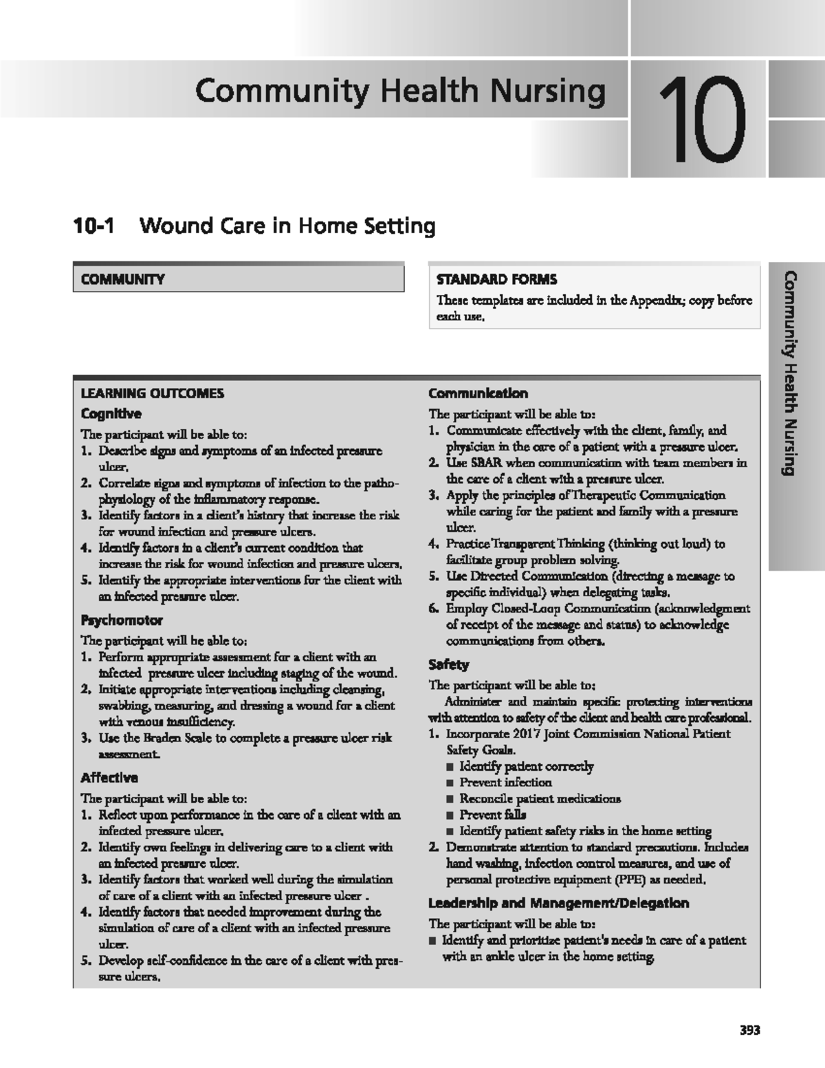 101 Student Wound Care in Home Setting N313R Studocu