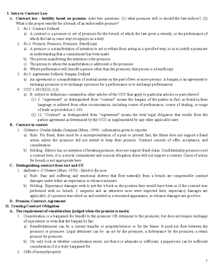 Outline notes for Con Law I - Constitutional Outline MASTER Part One ...