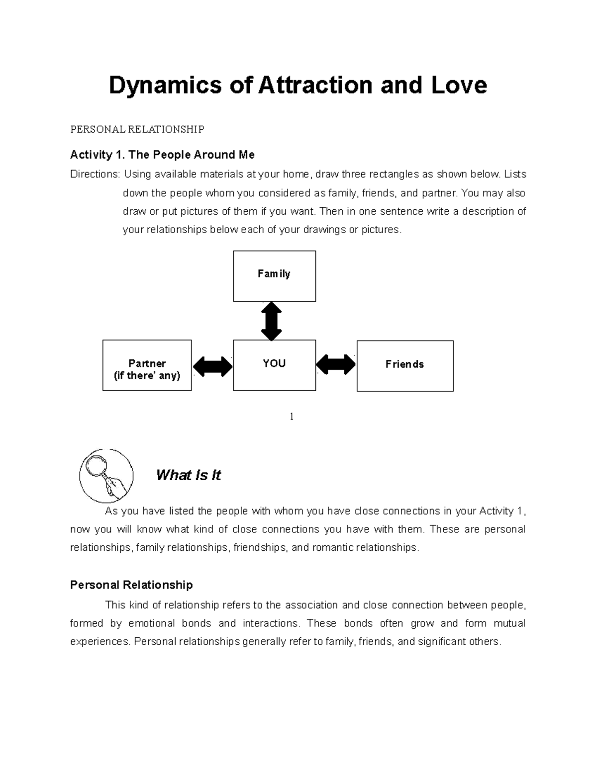 attraction romance and love research paper