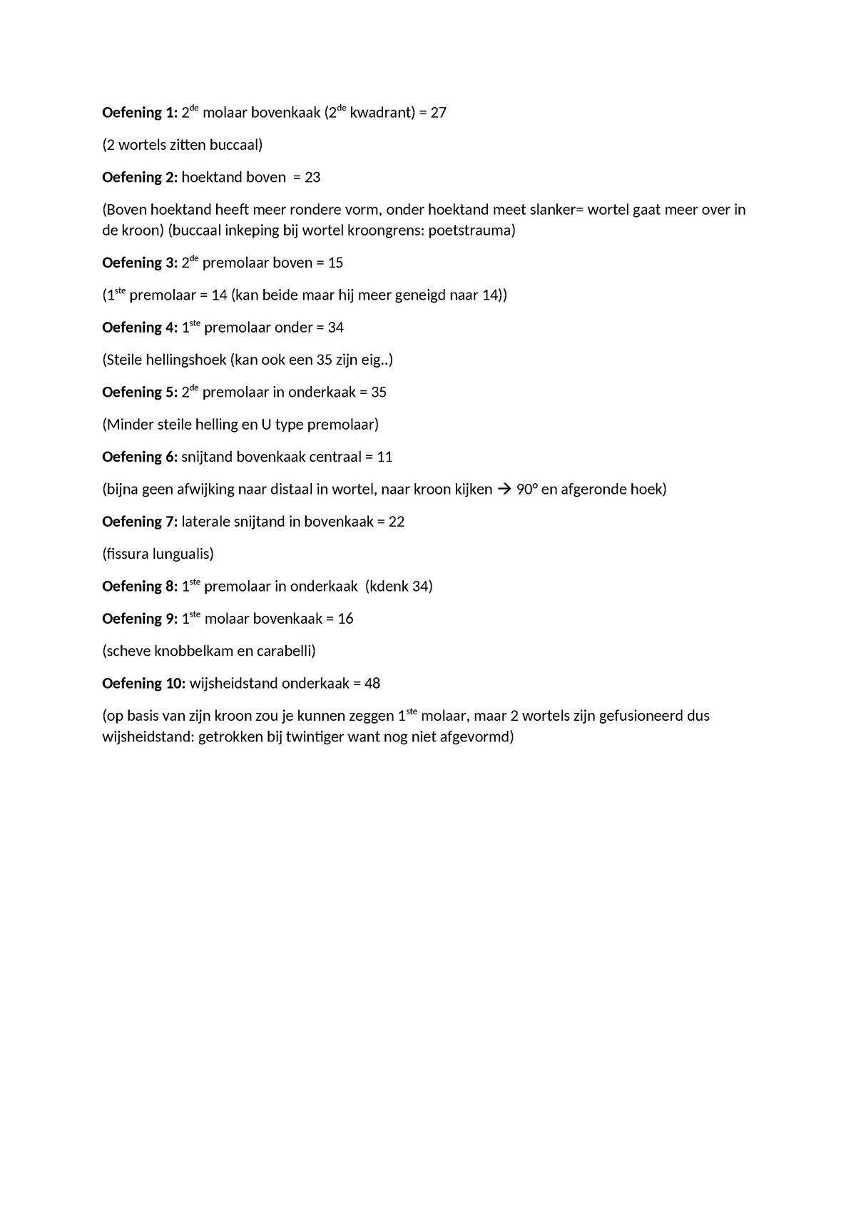 Oefeningen Tandanatomie - Oefening 1: 2 De Molaar Bovenkaak (2de ...