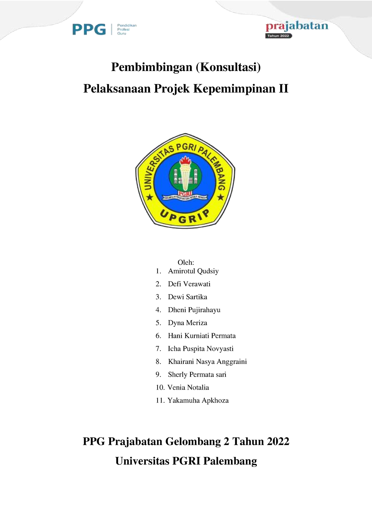 Fase 1 Laporan Kemajuan Kelompok - Pembimbingan (Konsultasi ...