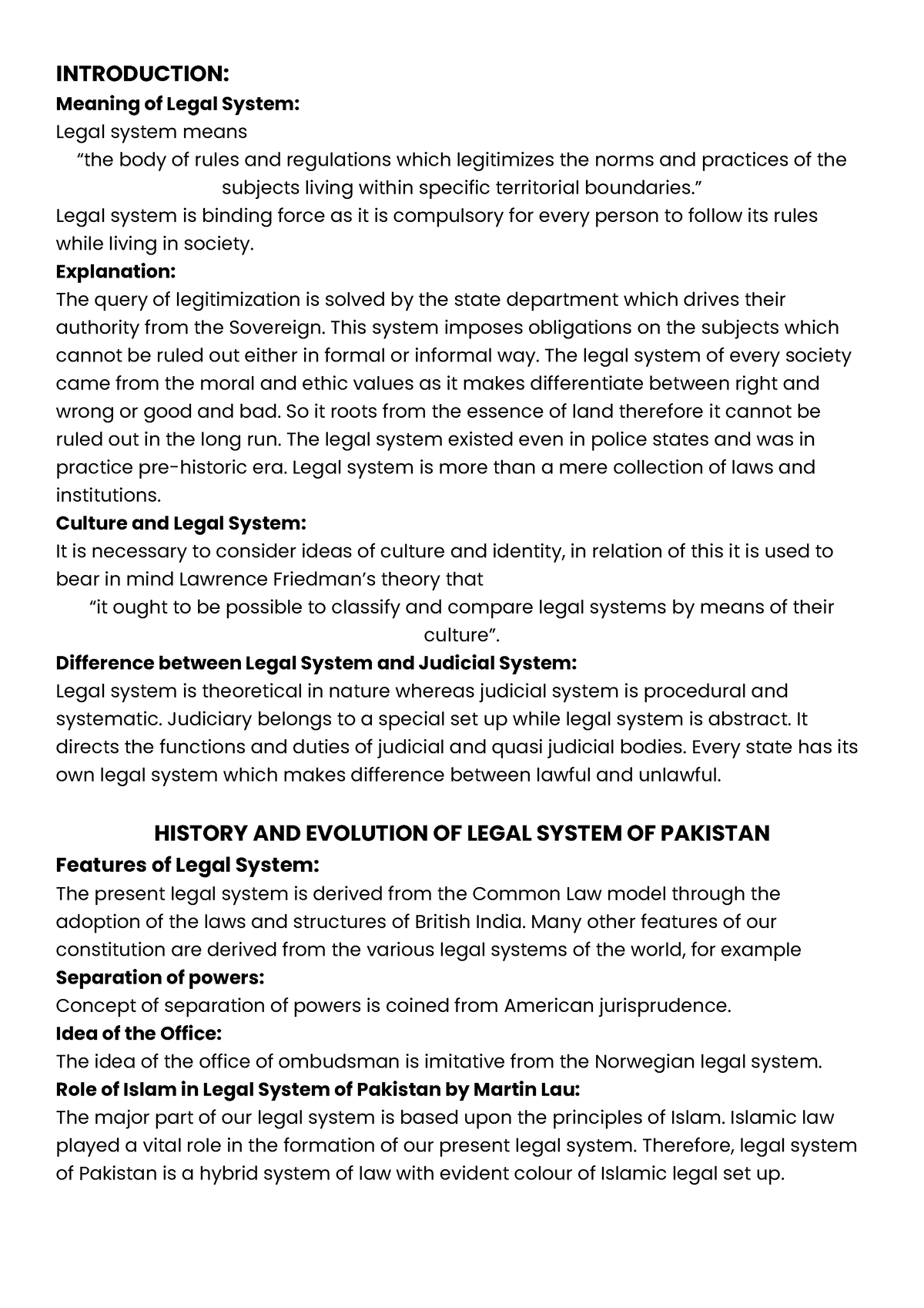 development-of-legal-system-in-pakistan-introduction-meaning-of