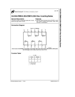 74ls04-datasheet - Activities - - Studocu