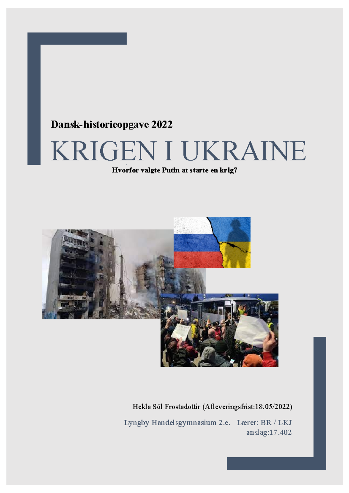 DHO 2022 - Hekla 2 - DHO - Hvorfor Valgte Putin At Starte En Krig ...