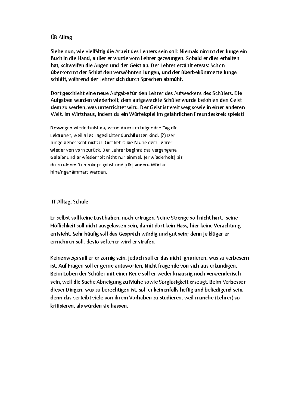 In Medias Res Deutsch Medias in Res_Texte Übersetzung - ÜB Alltag Siehe nun, wie vielfältig
