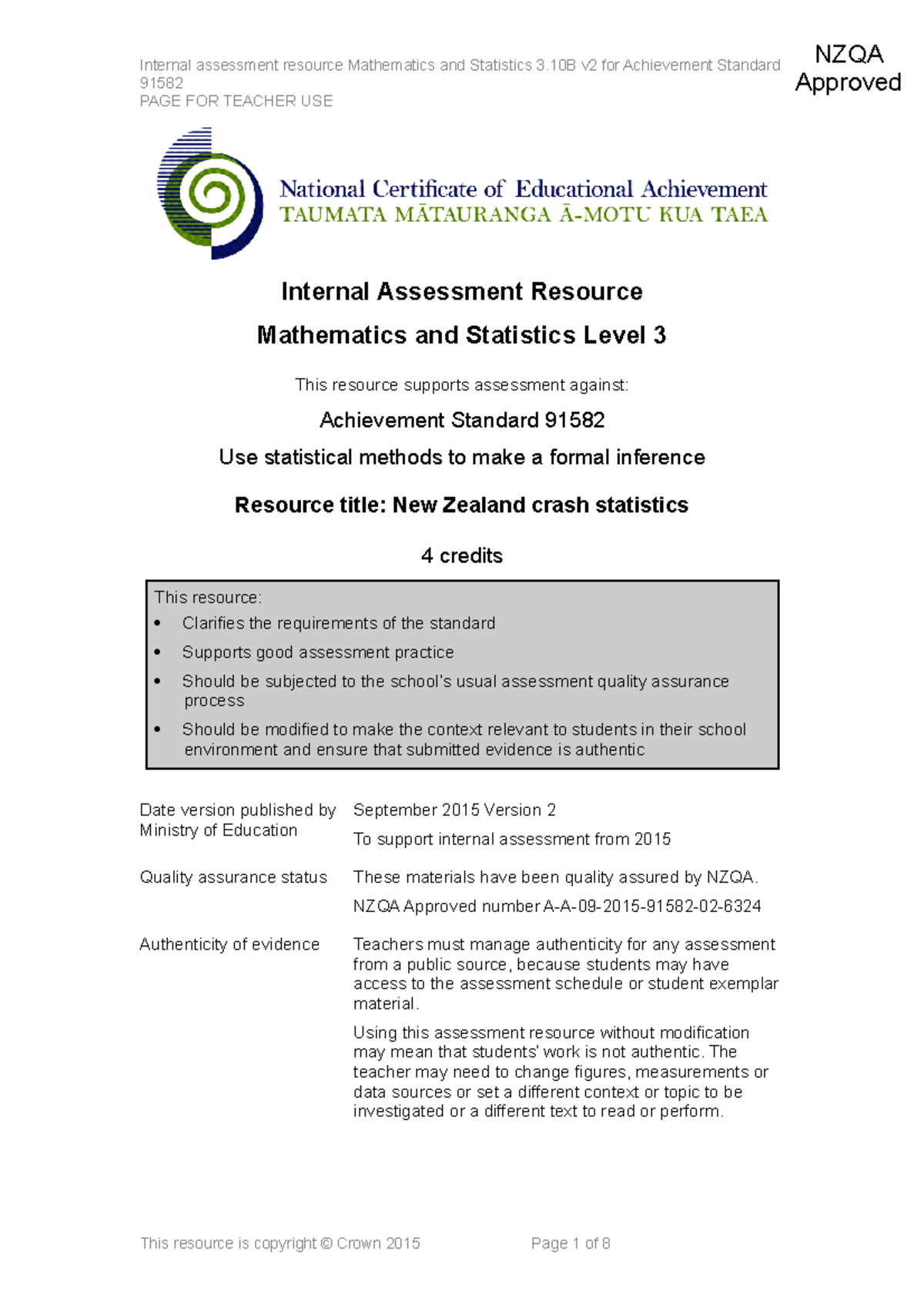 Maths 3 10B v2 dec15 - Math Notes, examples, marking critrea - Internal ...