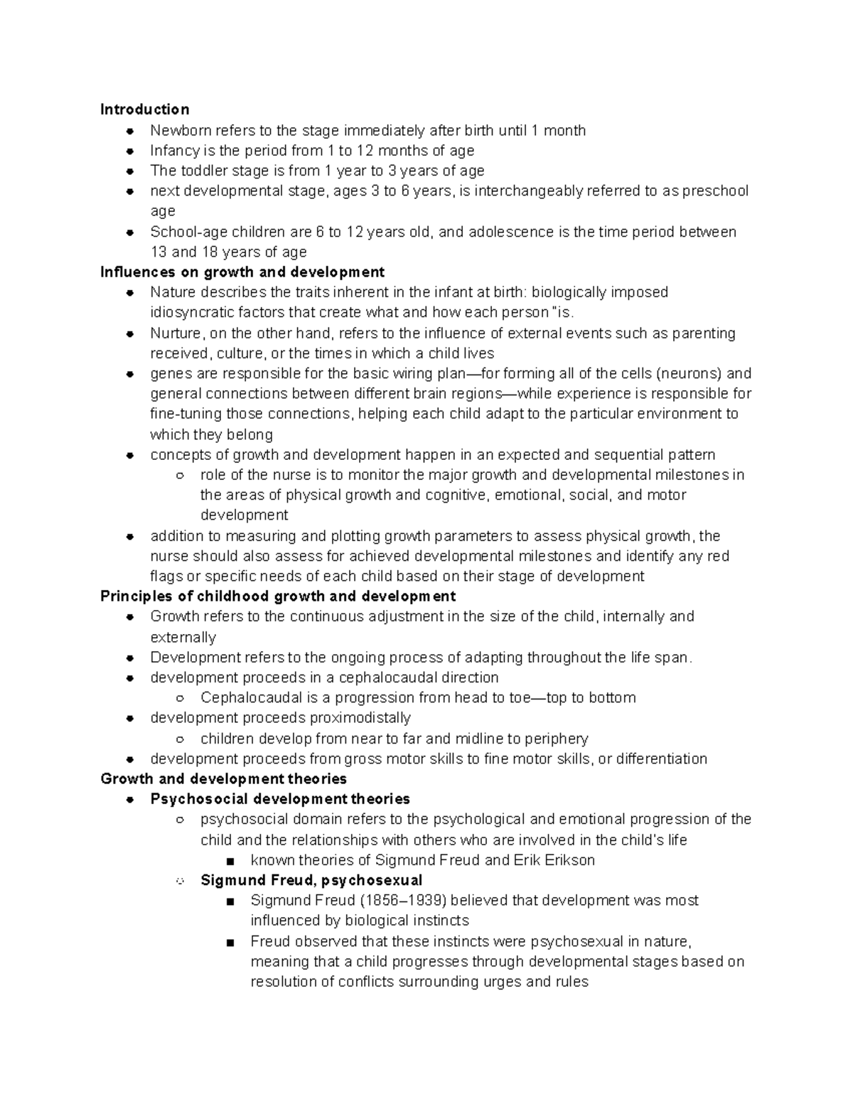 Ch. 13 - lecture notes - Introduction Newborn refers to the stage ...