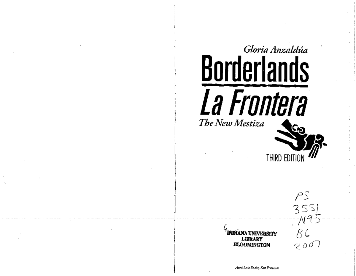 05 Anzaldua, Borderlands, Ch 5How to Tame a Wild Tongue Literature