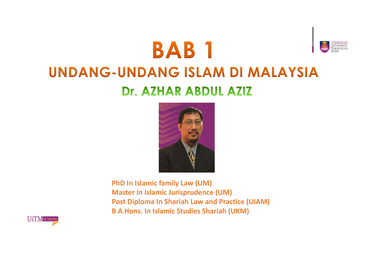 BAB 1-1 - Nota Bab 1 Bahagian 1 - PhD In Islamic Family Law (UM) Master ...