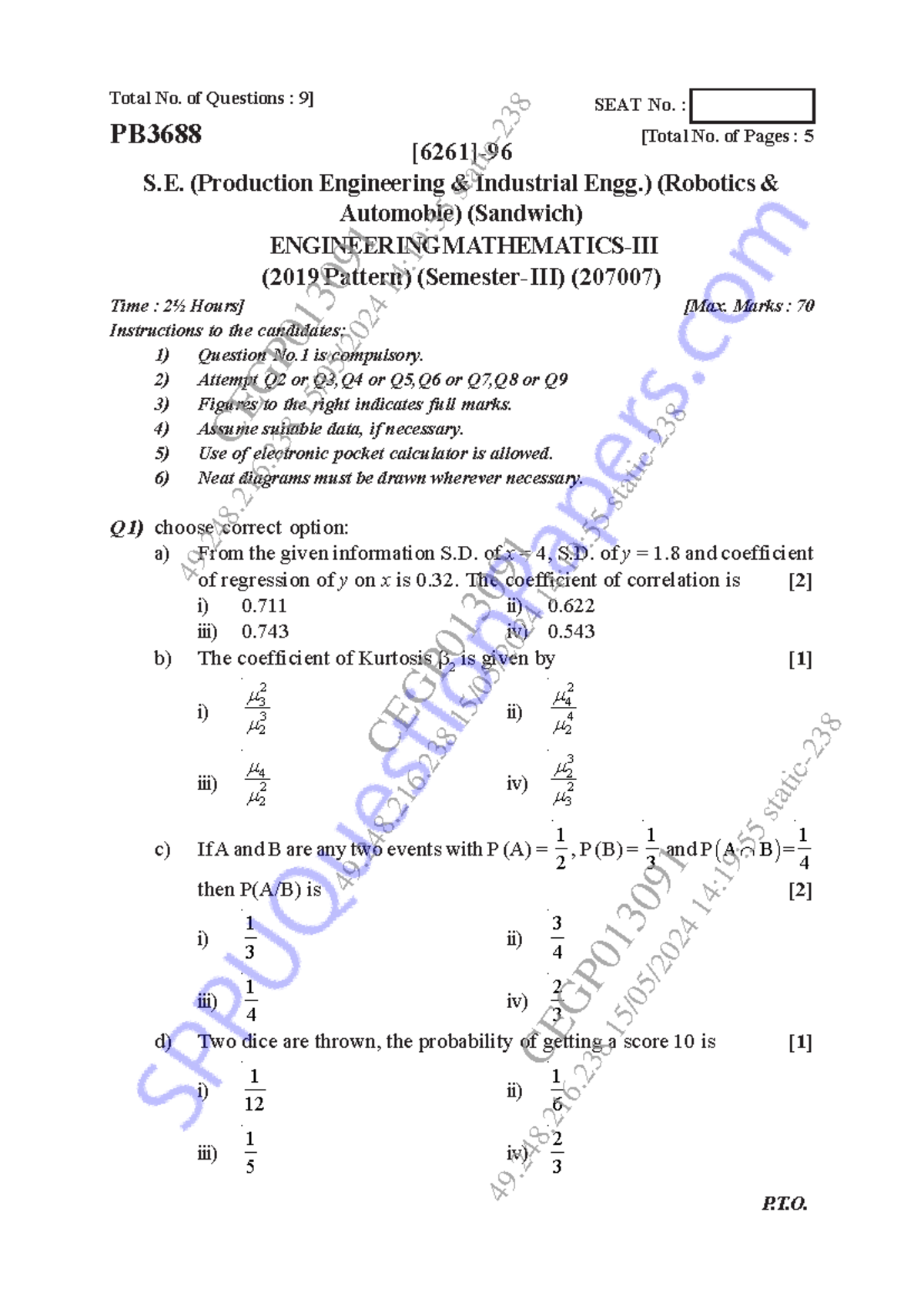 Be robotics-and-automation semester-3 2024 may engineering-mathematics ...