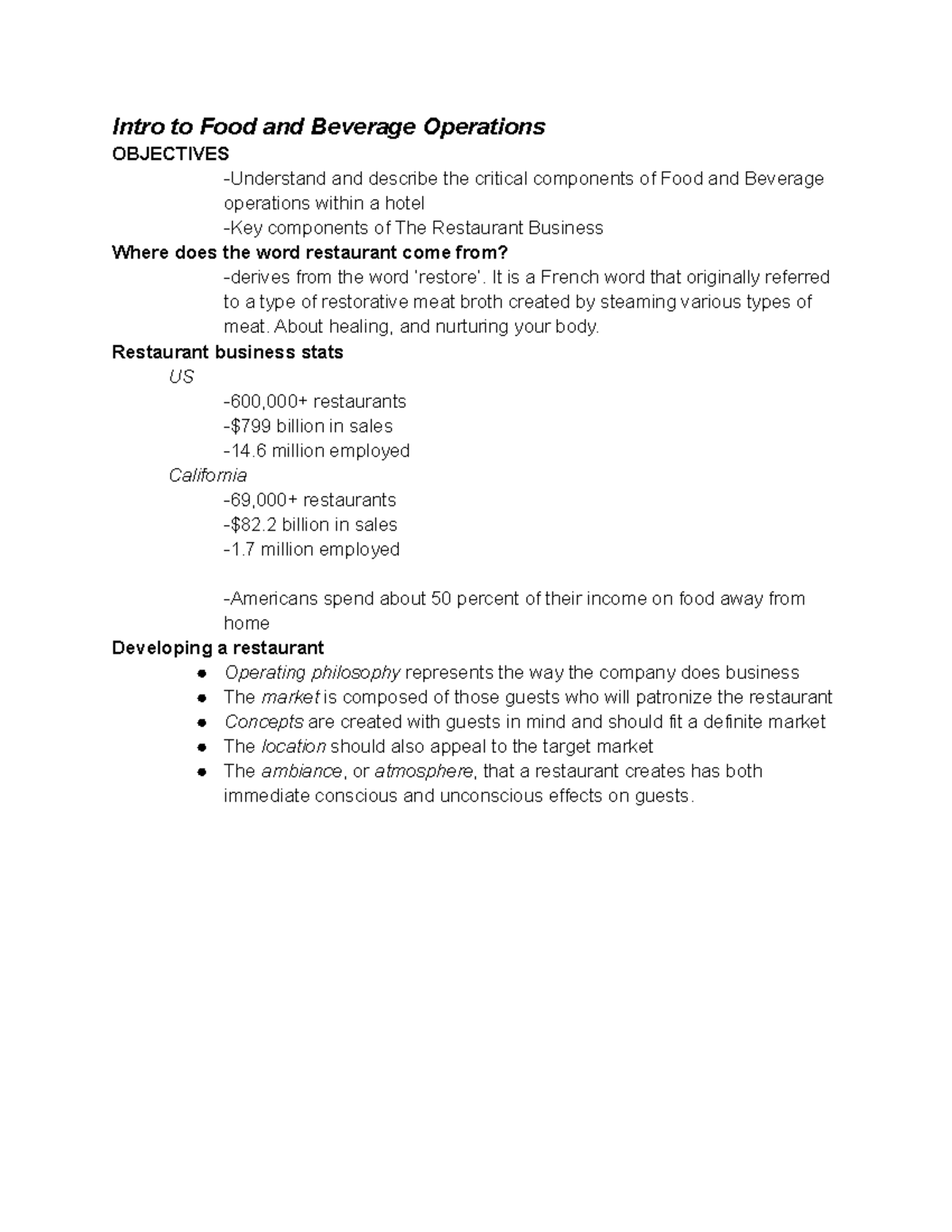 htm-notes-10-11-22-intro-to-food-and-beverage-operations-objectives