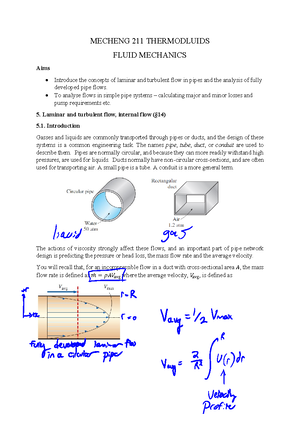 211 Thermofluids 2020 Exam - THE UNIVERSITY OF AUCKLAND SEMESTER TWO ...