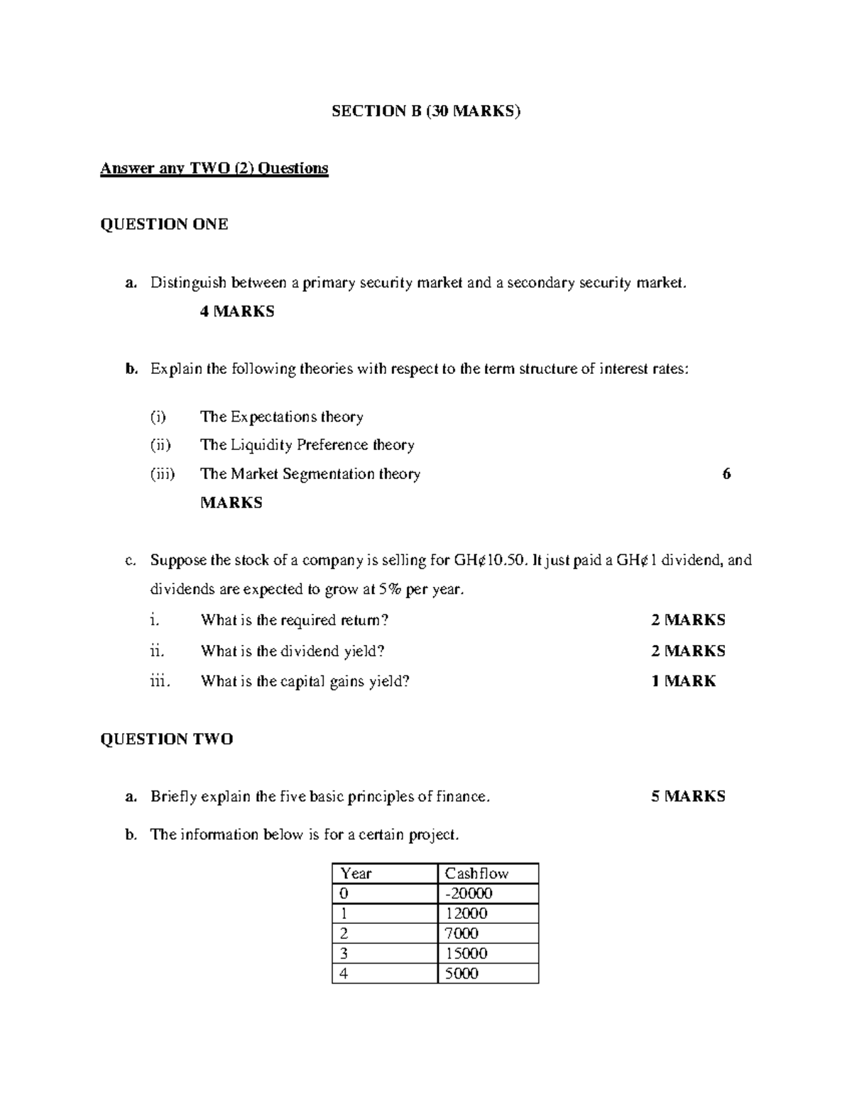 Section B 1 - SECTION B (30 MARKS) Answer Any TWO (2) Questions ...