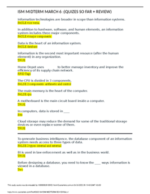 Exam II Ch 6-10 MAN3025 RVD RVE RVF 1221 - Exam II: Ch 6- Due Mar 20 at ...