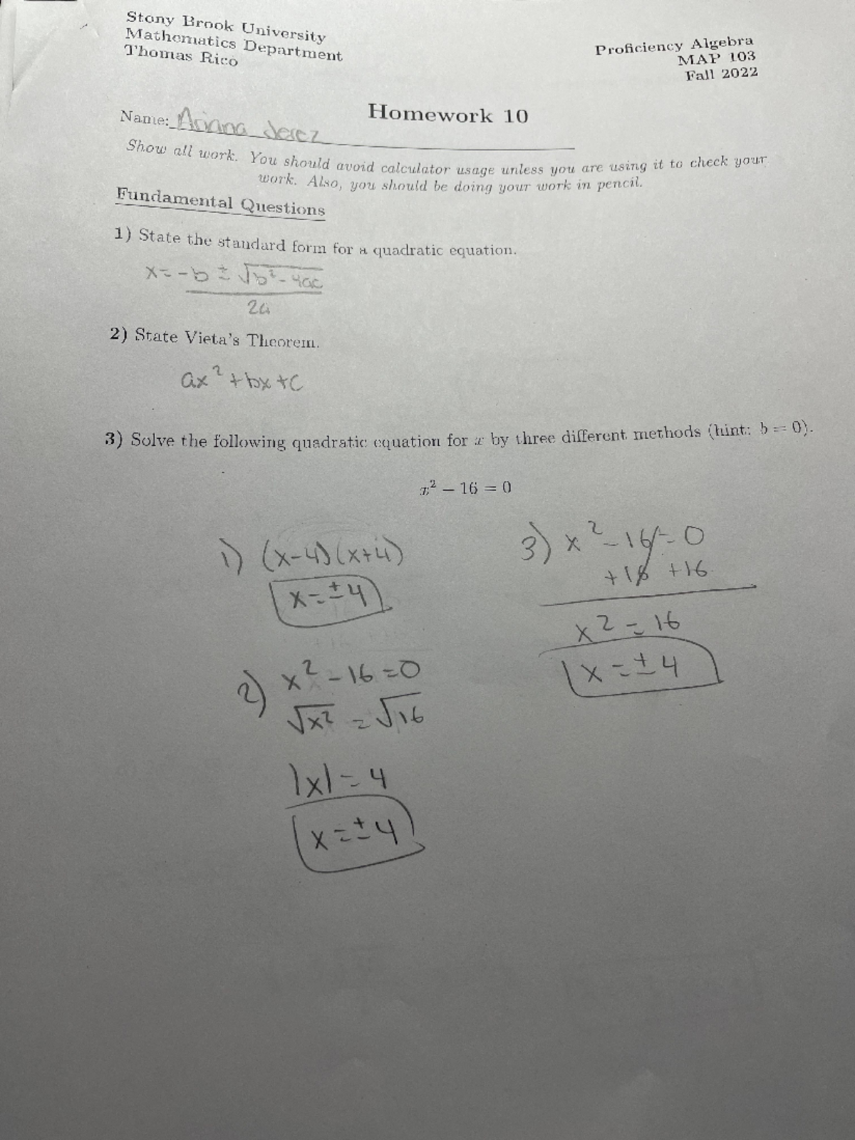 PQ 10 pg 1 - Standard Form Practice Questions - Mathematics Thomas Rico ...