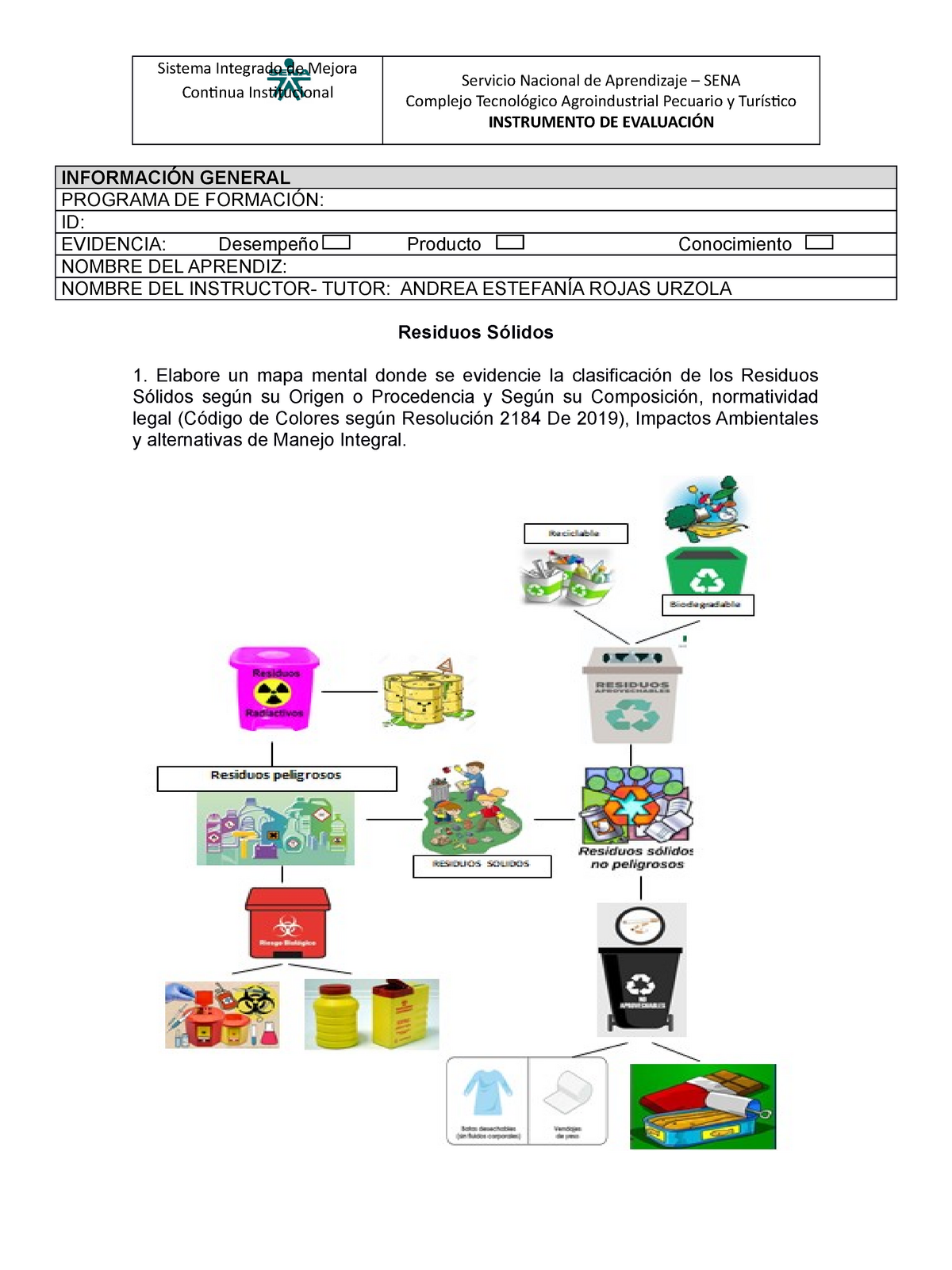 Actividad Residuos Sólidos 1-1 - administración documental en el entorno  laboral - Studocu