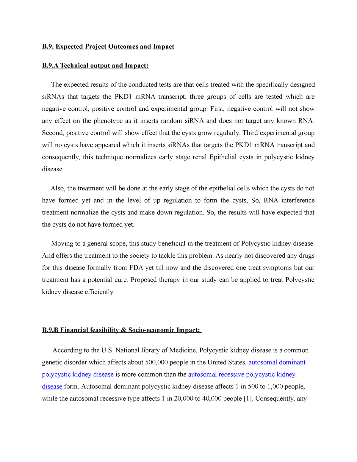 Impact Fi - Grade: 5 - B. Expected Project Outcomes And Impact B.9 ...