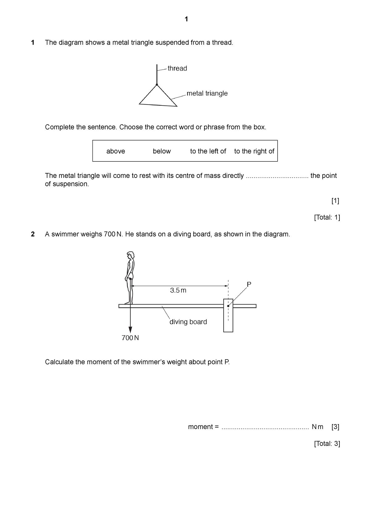 My Test - practicas para examenes - 1 The diagram shows a metal ...