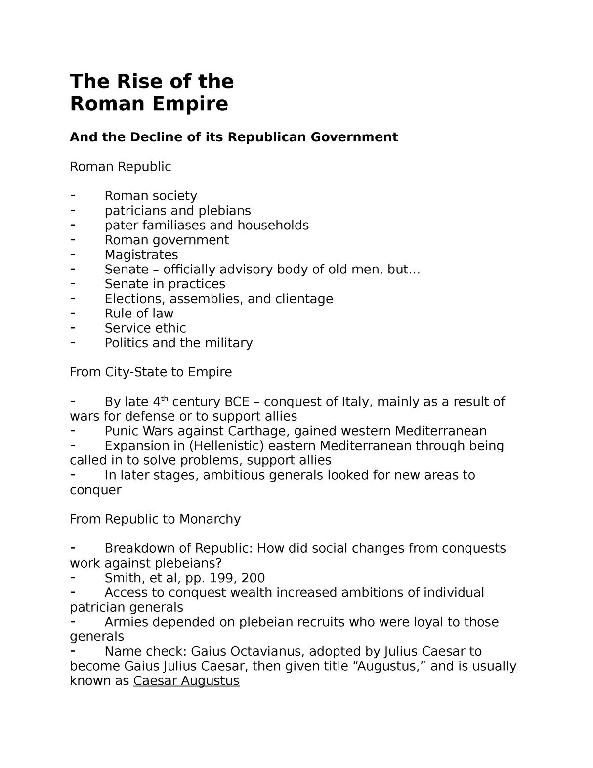 essay on the rise and fall of the roman empire