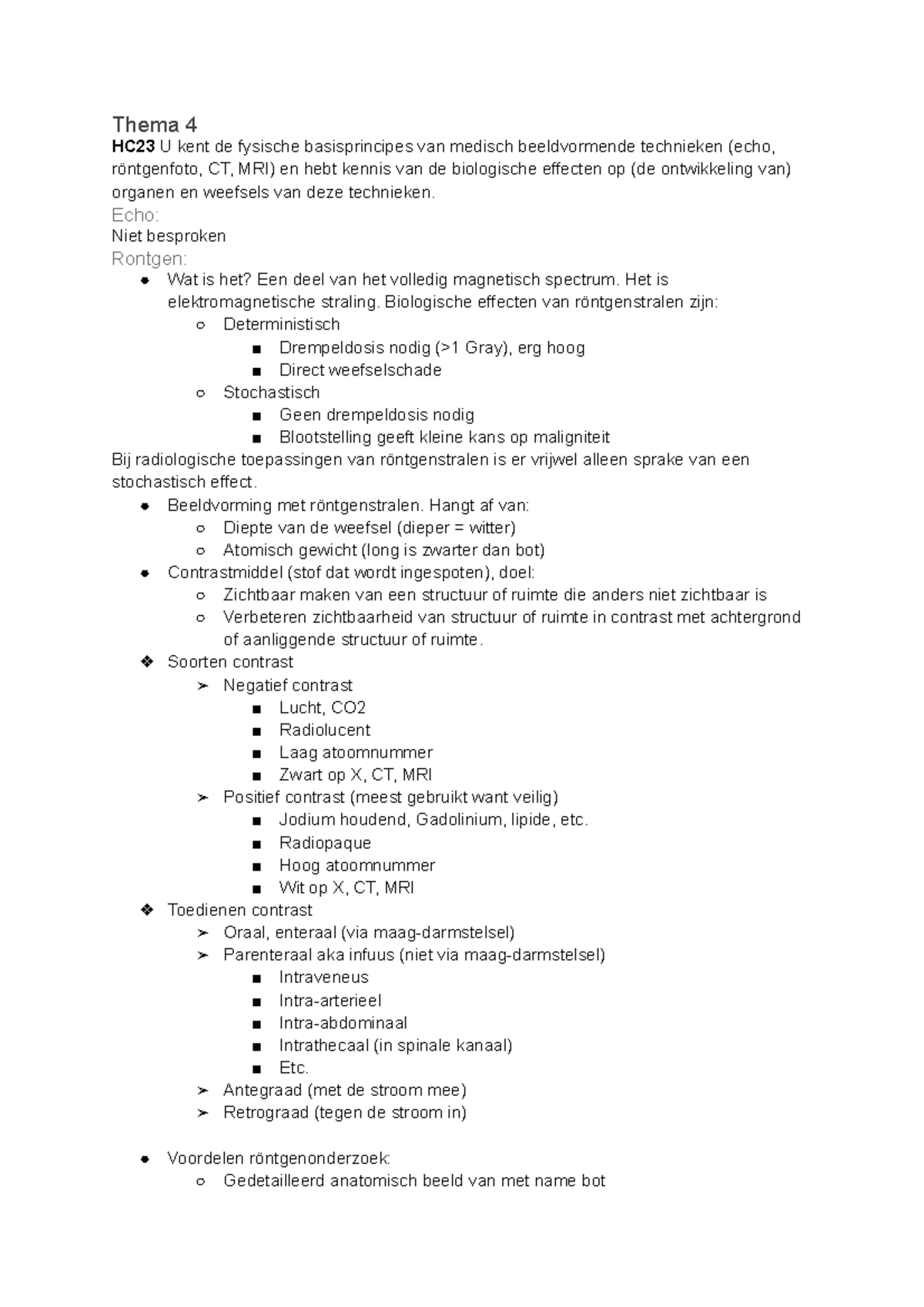 Mtc T T Uitwerking Samenvatting Van Mens Tot Cel Thema Hc U Kent De Fysische Studeersnel