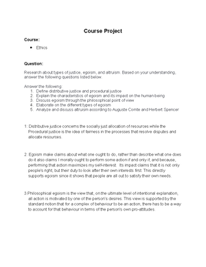 Course Project- Purposive Communciation 2 - ENGL6100 Purposive ...