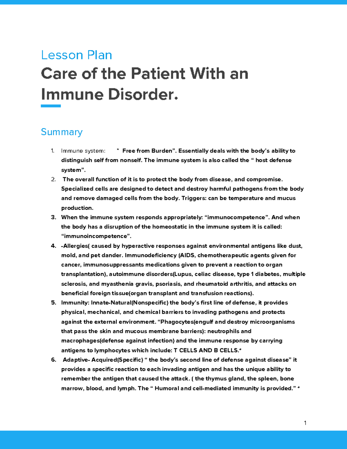 lesson-plan-study-lesson-plan-care-of-the-patient-with-an-immune