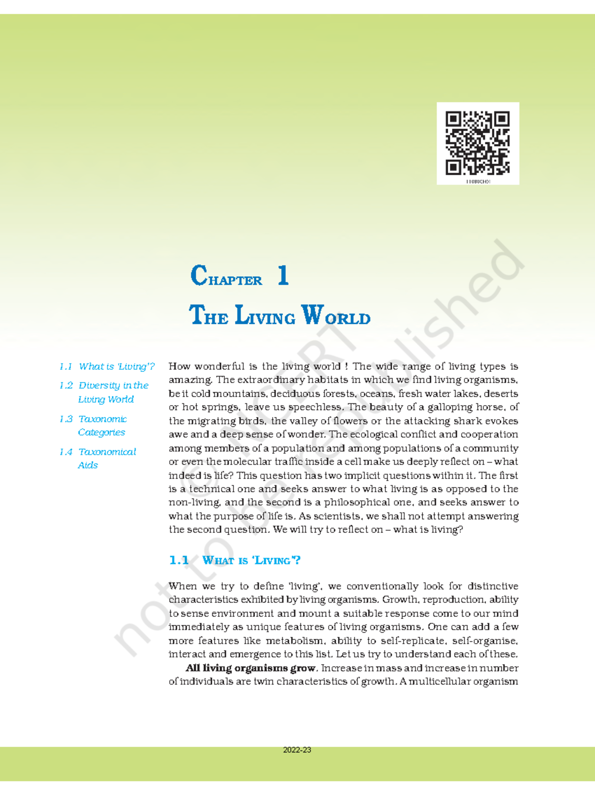 Ch-1 - tutorials practices - How wonderful is the living world! The ...
