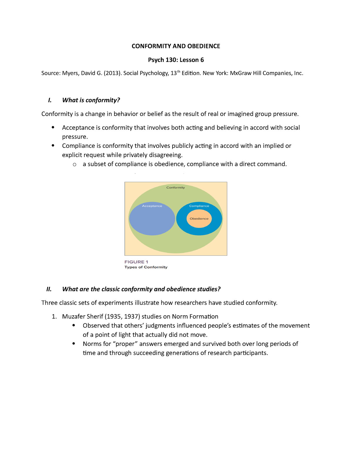 conformity essay psych