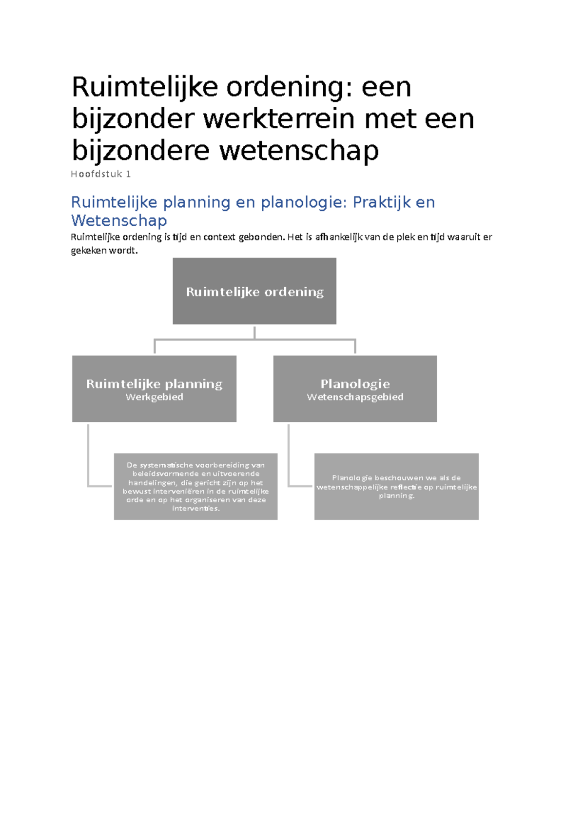 Hoofdstuk 1 - Ruimtelijke Ordening; Een Bijzonder Werkterrein Met Een ...