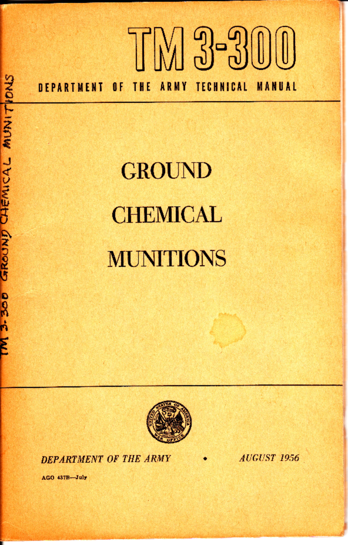 TM 3-300, Ground Chemical Munitions - TM 3tr DEPART]t|E]IT OF Il|E ARl ...
