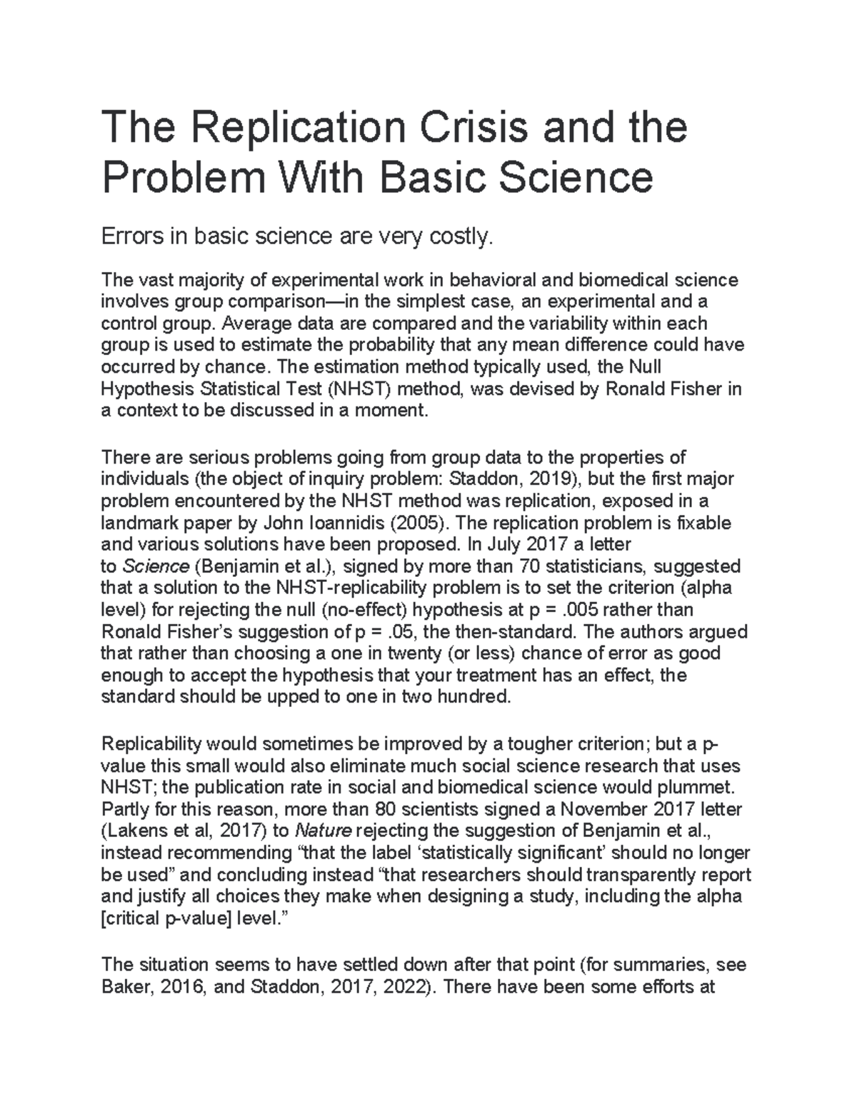 The Replication Crisis: How It'S Changing Ap Psychology - 6pj0dq3