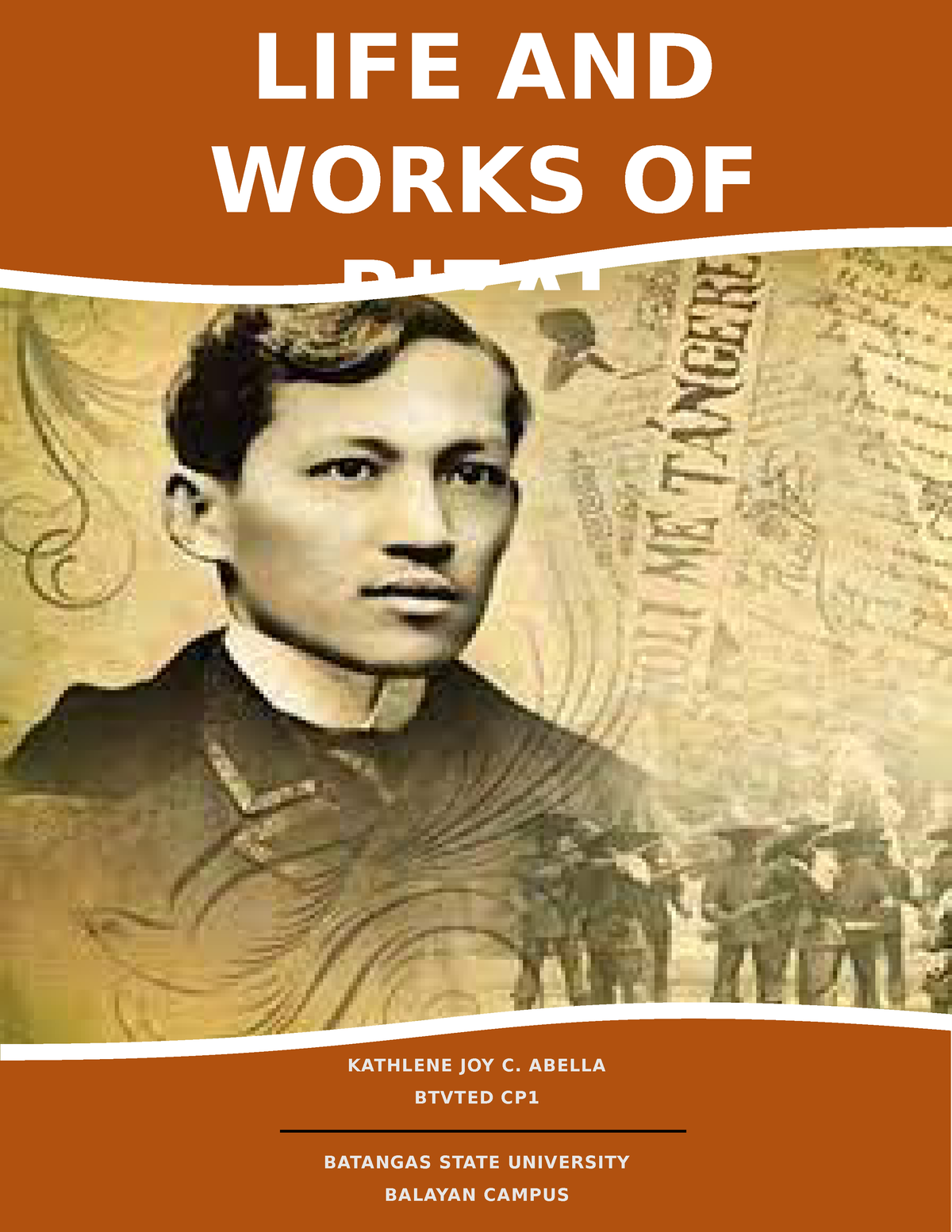 Pamphlet final - The Study of Jose Rizal’s Life as a Historical Figure ...