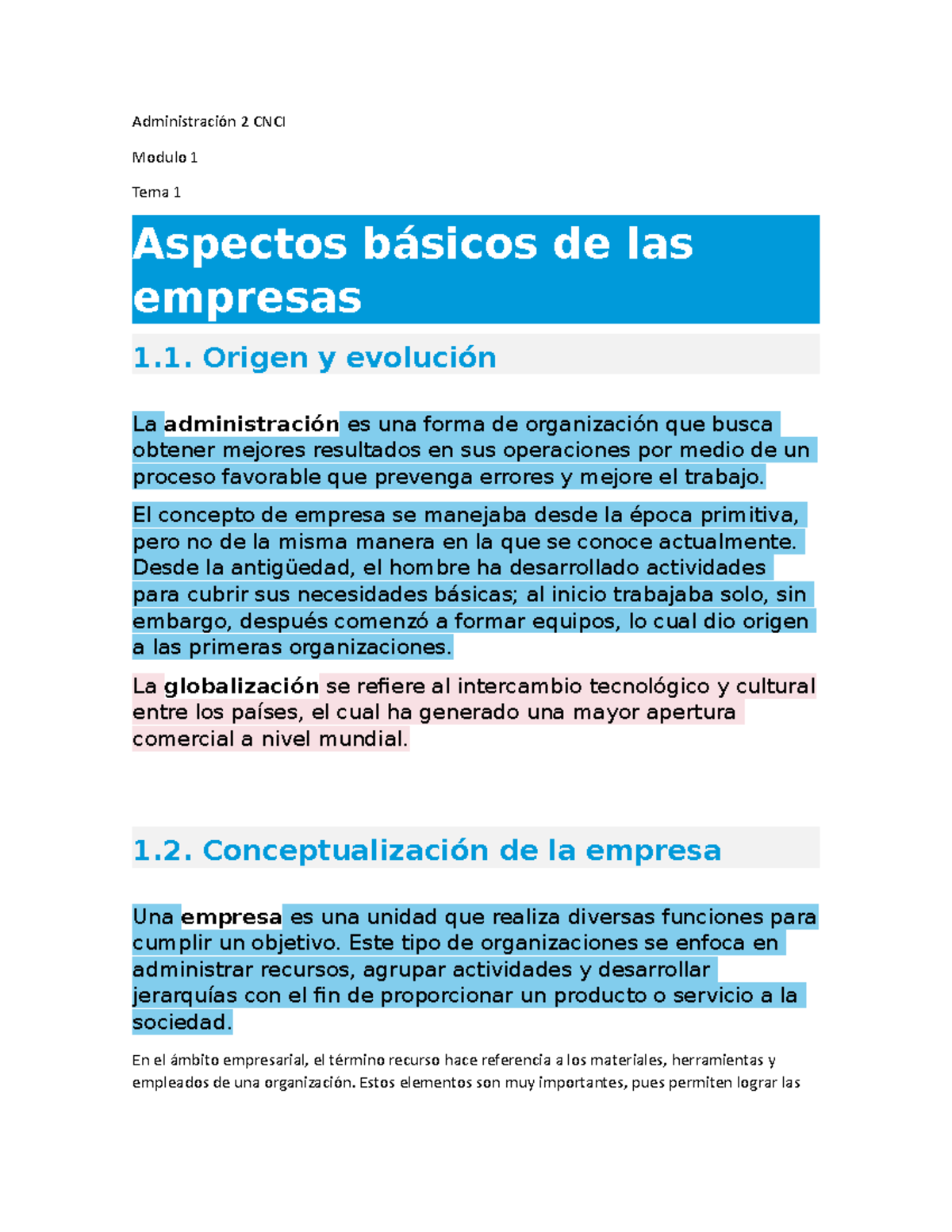 Administración 2 CNCI - apuntes de administracion - Administración 2 ...