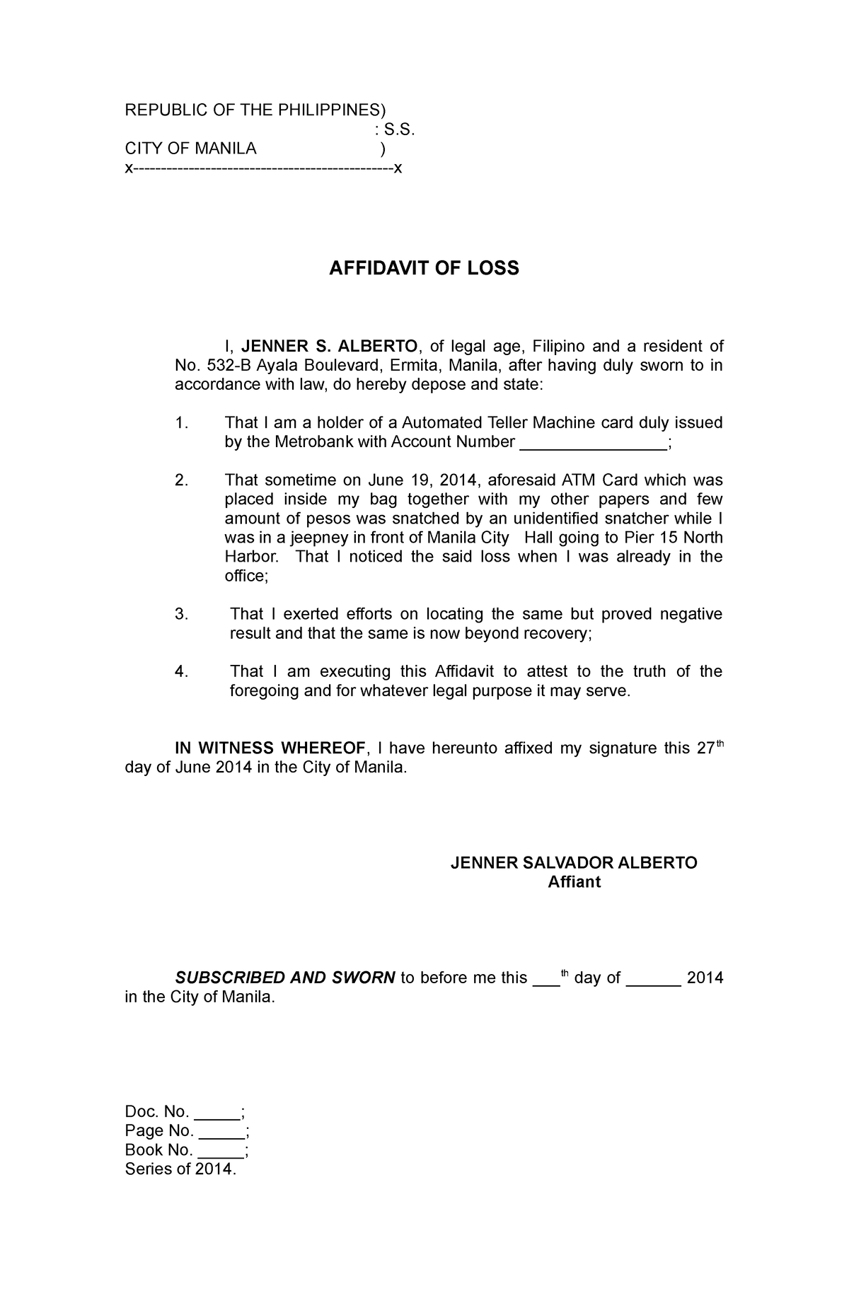 affidavit-of-loss-republic-of-the-philippines-s-city-of-manila