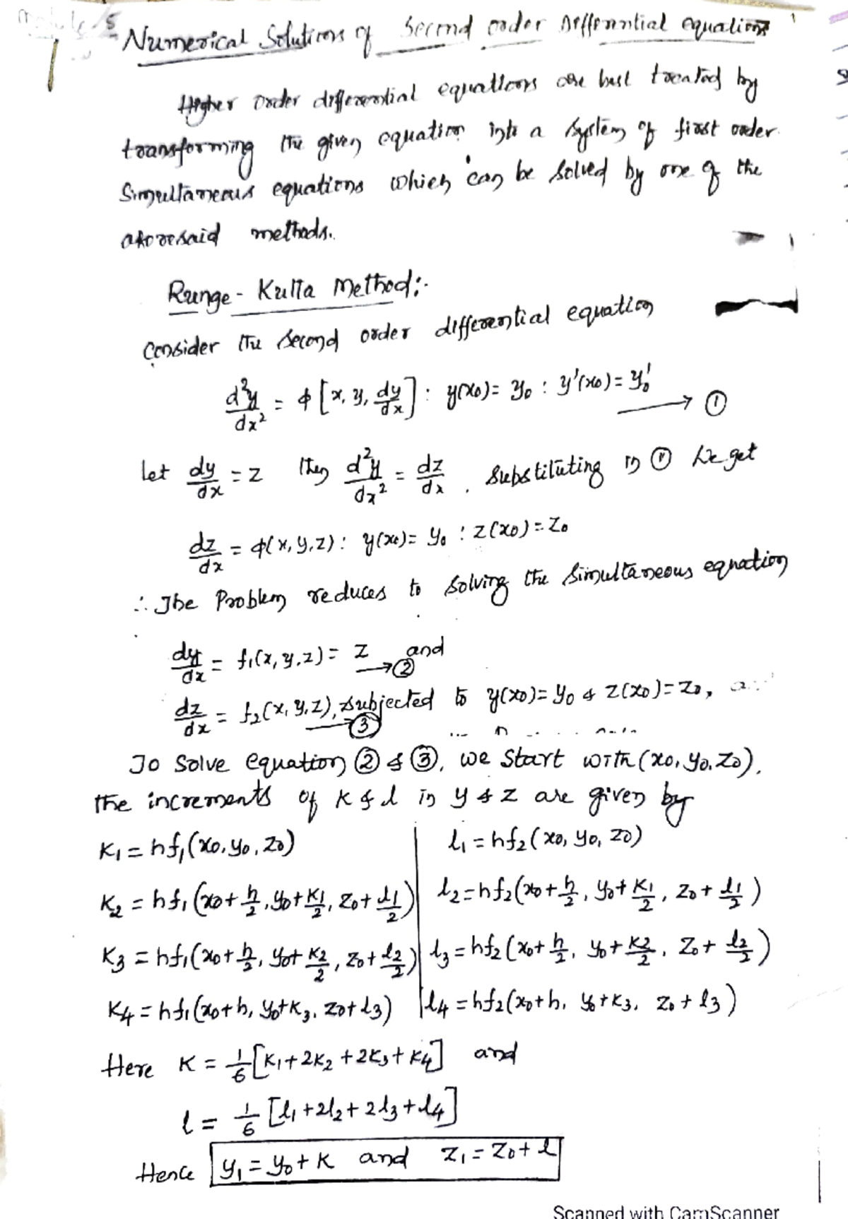 M5 notes - Help full - Numesical Srluinyie md mder orfewvtiel ayualir ...