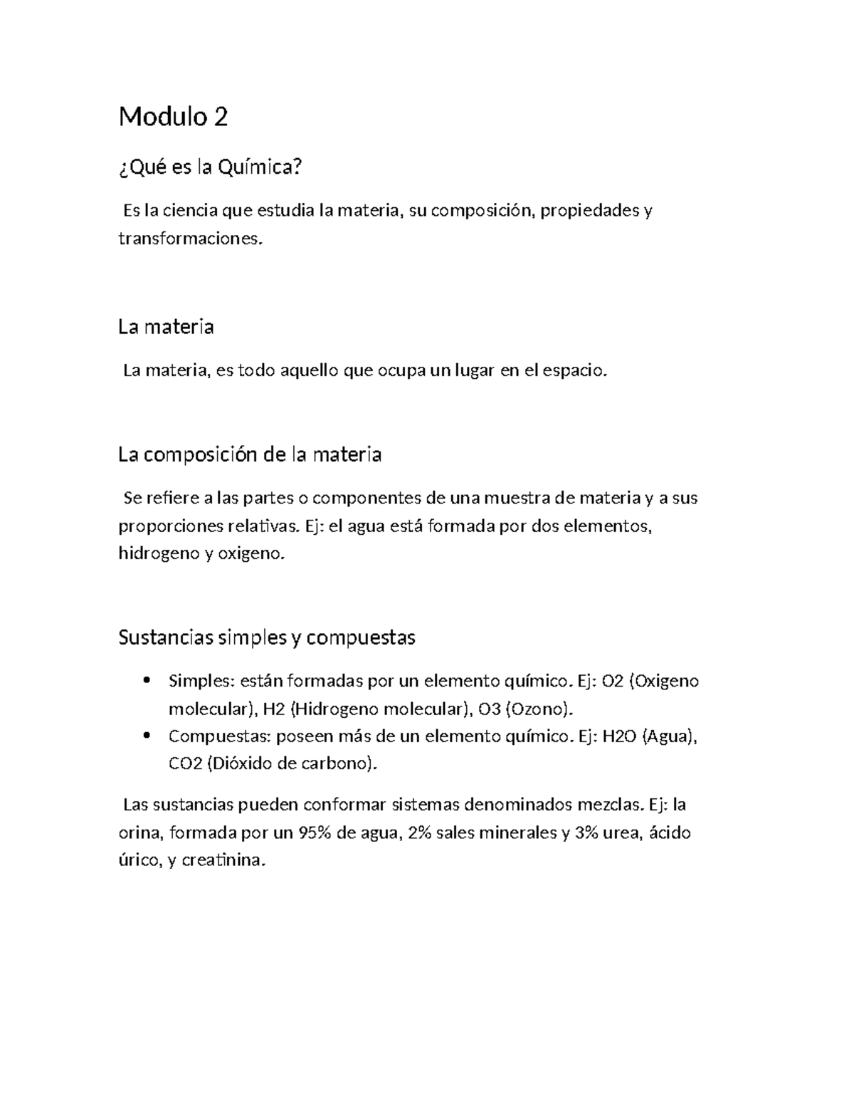 Modulo 2 BIO - Apuntes de clases del Módulo 2, de Biología. - Modulo 2 ...