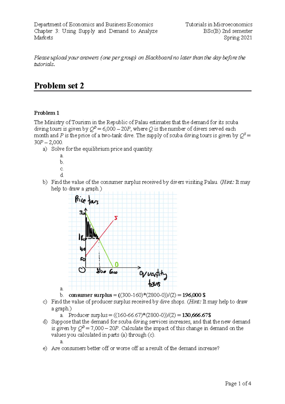 Problem Set 2 Micro 2021 - Department of Economics and Business ...