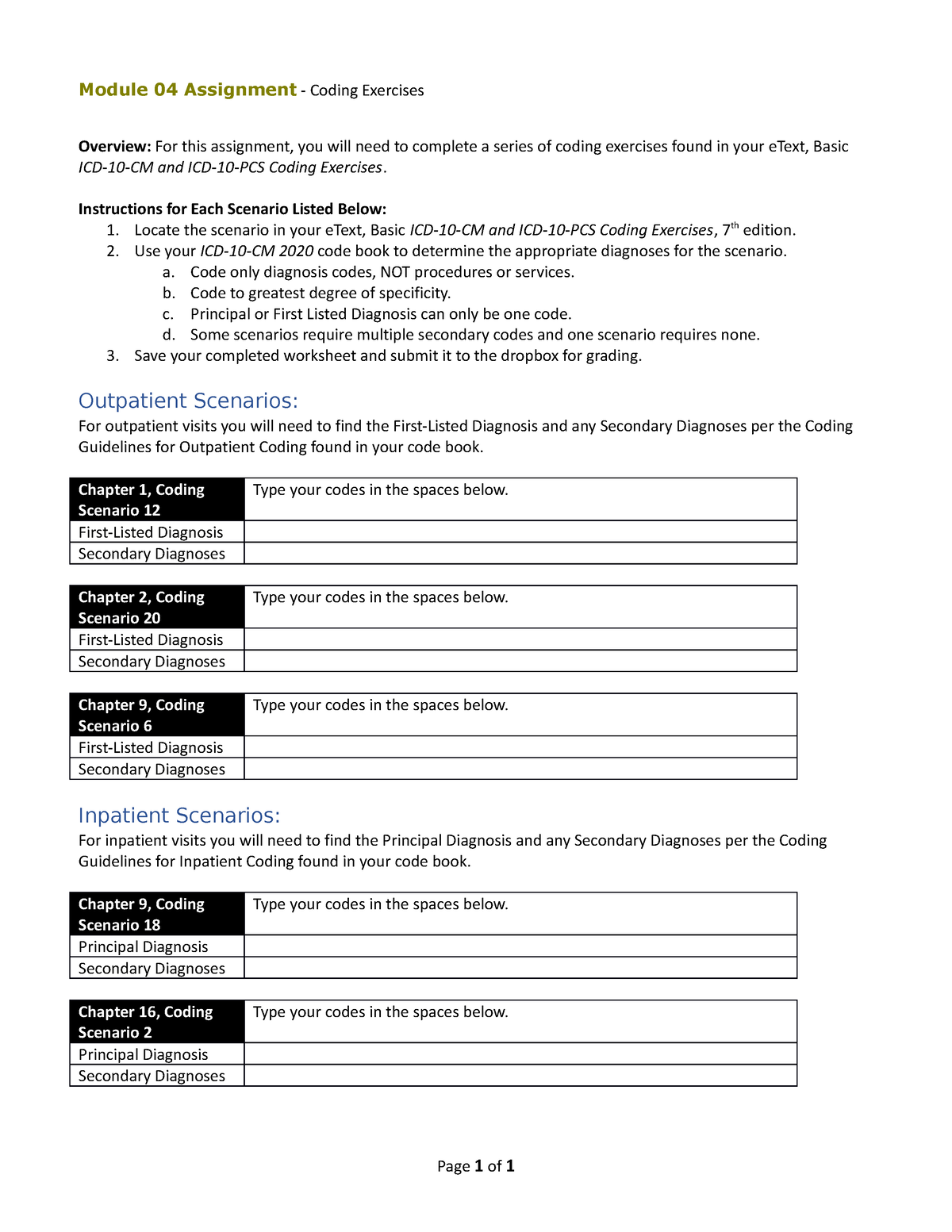 Download Coding Exercises Worksheet - Module 04 Assignment - Coding ...