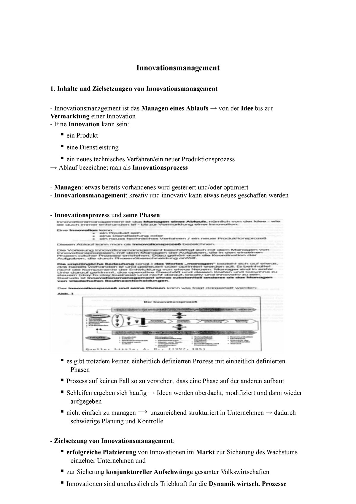 Innovationsmanagement Zusammenfassung - Innovationsmanagement 1 ...